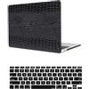 HLAAJJX Custodia Rigida Protettiva per Macbook Pro 16 pollici Touch Bar e Touch ID Case 2020 A2141, Copertina in Plastic + EU Cover Tastiera,Coccodrillo