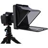 Bewinner Teleprompter con Telecomando, Teleprompter Portatile Pieghevole con Anello Adattatore da 49 Mm, 52 Mm, 58 Mm, 62 Mm, 67 Mm, 72 Mm, 77 Mm per Fotocamera SLR Tablet Smartphone