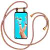 moex Custodia per cellulare con cordino rimovibile per Oppo A52/A72, lunghezza 155 cm, colore arcobaleno