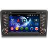 Erisin Android 16 8-Core 4GB+64GB DVD Autoradio per AUDI A3 S3 RS3 RNSE-PU 7 IPS Schermo Tattile Supporto Navigatore GPS Supporto CarPlay Android Auto DAB+ Bluetooth 5.0 DSP WiFi Canbus SWC OBD2 4G