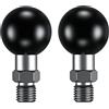 BRCOVAN 2 Pezzi, 1 Pollice Palla Adattatore con M10 x 1.25 x 10 mm Filettato Inviare Compatibile con RAM Mounts B Misurare Doppio Palla Presa Braccio