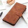 BellaCase Custodia in Pelle Xiaomi Poco X3 NFC, Custodia Flip Magnetica, Marrone