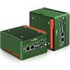 CWWK N355 Mini PC (Upgraded N305) X86-P5 Pocket NAS, 4 X M.2 NVMe Mini Computer con 2 X i226-V 2.5GbE LAN, Barebone Micro PC DDR5 NO RAM/SSD/OS, WiFi7/BT5.4 Expandable, 2 Display