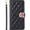 BLOTECH Brillantini Custodia Compatibile con REALME C30 4G/REALME C30S Diamond Leather Case Phone Case Girls Wallet Card Case Embossed Highlighted Shiny Rhinestone 3D Colorful Love Locking Button Head