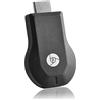 Cuifati Adattatore Display Wireless HDMI 4K, per IOS Proiettore da Android a TV, WiFi 1080P Mobile Screen Mirroring Ricevitore Dongle