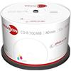 PRIMEON CD-R 80 min/700 MB/52x Cakebox (50 Dischi), Superficie Fotografica on-Disco, Stampa a Getto d'inchiostro