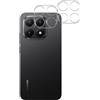PHONILLICO Protezione per fotocamera Xiaomi 15T/15T Pro [2 pezzi] Vetro temperato trasparente Lente fotocamera posteriore Pellicola protettiva antigraffio