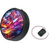 Wonrabai ESP32-S3 1.75inch AMOLED Round Touch Display Development Board, 466×466 Pixels, QSPI Interface, Onboard Dual Digital Microphone Array, Supports AI Speech Interaction, with Speaker and Case