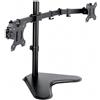 Techly 102871 Supporto da scrivania per 2 Monitor 13-32 con Base Nero
