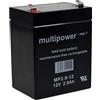akku-net Batteria al piombo akku-net (multipower) MP2,9-12, 12V, Lead-Acid
