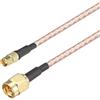 Oiyagai 2 Pezzi Cavo Jumper RG316 SMA Maschio a MMCX Femmina RF Coassiale (1m/39.3)