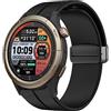 Blueshaweu Cinturino sportivo compatibile per Amazfit Cheetah Pro,cinturino regolabile con magnetica in silicone per Amazfit Cheetah Pro/Cheetah/GTR 47mm / GTR 2 / GTR 3 Smartwatch