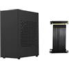 LOOR A07 Mini ITX Cassa Del Computer Telaio HTPC Caso Host USB3.0 ITX Custodia con Cavo Scheda Grafica (A)