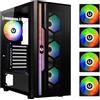 BitFenix Computer case Medio Torre Apollo (nero) 4 Ventole ARGB