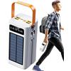 lisutupode 50000 MAh Batteria Esterna Solare Portatile Caricabatterie Solare Veloce per Il Telefono 120W con Illuminazione Attrezzature Di Sopravvivenza Solar Power Bank Impermeabile per Campeggio