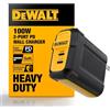 DEWALT Caricatore USB C da 100 W (GAN) compatto a 2 porte per MacBook Pro, MacBook Air, Google Pixelbook, ThinkPad, Dell XPS, iPad Pro, Galaxy S22/S20, iPhone 16/15/14/Pro