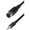 MAXTRACK Transmedia Cavo di collegamento DIN a 5 poli, connettore jack stereo 3,5 mm, 1,5 m