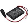 TCTK TECHTEK Batteria 900mAh compatibile con [Nolan] N-COM B902 L, N-COM B902 R sostituisce BATTERIA 07, SPCOM00000109
