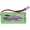 vhbw batteria compatibile con Siemens Gigaset A12, A14, A120, A140, A140 TRIO, A140 DUO telefono fisso cordless (800mAh, 2,4V, NiMH)