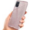 OneFlow Custodia Glitterata Antiurto, Compatibile con Samsung Galaxy A51, Custodia Brillante con Lustrini e Strass Diamantati, Elegante - Oro Rosa