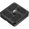 Generic Piastra a sgancio rapido D-40T in lega di alluminio 40x38mm con vite da 1/4 di pollice per Arca Swiss Benro Monopiede Treppiede Testa a sfera Accessorio per fotocamera