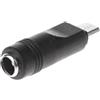 UTTASU Adattatore connettore di alimentazione CC femmina da 5,5 mm x 2,1 mm a USB-A maschio, lunghezza 34 mm, per dispositivi CC universali, compatibile con alimentatori jack da 5,5 × 2,1 mm