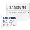 Samsung Evo Plus 64GB MicroSD XC Class 10 UHS-1 Mobile Memory Card per Samsung Galaxy J3 J1 Nxt Ace A9 A7 A5 A3 Tab A 7.0 E 8.0 View On7 On5 Z3