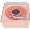 Yunir Altoparlante Vintage Wave, Lettore CD Portatile a Forma di Giradischi, Piccolo Altoparlante Stereo Wireless Multifunzione 3 in 1 con Luce Notturna Ambientale, Adatto per gli