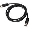 Annadue 5 Pin Maschio a 5 Pin Cavo di Ingresso Maschio, 4.9ft Cavo di Estensione Maschio Din 5PIN per Ricevitori Media Center e Subwoofer