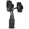 Cuifati Porta Cellulare Doppio per Portabicchieri da Auto, Supporto per Telefono da Auto a Collo di Cigno Girevole a 360°, Supporto per Portabicchieri per Cellulare Regolabile Supporti