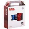 WEB KIT CAVI compatibile con BOSS AUDIO SYSTEMS KIT-2 rca 8 awg gauge alimentazione per collegamento stereo amplificatore e altoparlanti con fusibile agu da 50 ampere e porta fusibile