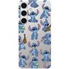 LA CASA DE LAS CARCASAS Custodia per Samsung Galaxy S24 Ufficiale di Lilo & Stitch Patron Trasparente per proteggere il tuo cellulare. Cover per Samsung in silicone flessibile con licenza ufficiale Disney