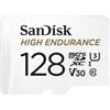 SanDisk 128GB High Endurance UHS-I microSDXC Memory Card with SD Adapter, 100MB/s Read, 60MB/s Write