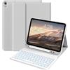 Generic Compatibile con iPad A16 11 pollici 2025 (11a gen modello: A3354/A3355/A3356) e A19 11 pollici 2026 (12a generazione) Custodia con tastiera staccabile retroilluminata a 7 colori