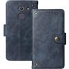 Anybird Azzurro Retro Pelle Case per Beghelli SLV10 1.7 Custodia Caso Premium Leather Cover Flip Guscio Protettiva Copertina Portafoglio Magnetico Anti Urto e Anti Graffi