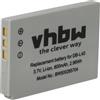 vhbw batteria compatibile con Sanyo Xacti VPC-HD1, VPC-HD1E, VPC-HD1EX, DMX-HD2 videocamera camcorder (800mAh, 3,7V, Li-Ion)