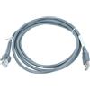 vhbw cavo dati da spina USB 2.0 a spina RJ45 compatibile con Zebra LS4278, LS7708, LS7808, LS9203i lettore codici a barre - Cavo, 2 m grigio