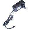 myVolts Alimentatore/Caricabatteria da 12V compatibile con Logitech Meetup Video Conferencing System - presa italiana