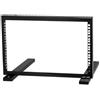Stalflex Server Rack 6U - Armadio Rack di Rete a Telaio Aperto in Metallo Resistente - Armadio di Rete con Trave Rinforzata per Apparecchiature di Rete e Server