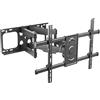 Ewent OEM SYSTEMS Ewent Supporto TV per 37-80" LCD/LED/Plasma e Curvi Multidirezionale, Girevole ed Estendibile Staffa TV Parete con Doppio Braccio, Max. VESA 600x400mm, Nero/Antracite