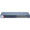 Hikvision Switch PoE Hikvision 16 Portas Gigabit + 1 PoE - DS-3E1518P-EI/M