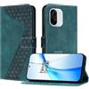 OKZone Cover per OnePlus Nord CE5 5G,Custodia a Libro in Pelle Protettiva Folio Portafoglio con Chiusura Magnetica e Slot per Carte Wallet Case Flip Cover(Verde)
