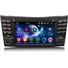 Erisin Android 14 8-Core 4GB+64GB Autoradio GPS Navigatore per Mercedes-Benz Classe E/CLS W211 W219 7 IPS Schermo tattile Supporti Bluetooth 5.0 Wireless CarPlay Android Auto WiFi 4G DSP CANbus OBD2