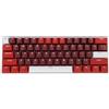 Vikye Tastiera da Gioco Meccanica, Tastiera Cablata Portatile con Layout Al 60% 61 Tasti Tipo C con Retroilluminazione RGB per PC Portatile, Interruttore Rosso con Interruttore Rosso