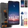 MinTroSD Nuovo Display Touch Screen Per Doogee V31 GT Display LCD Sostituire Parti Con Strumenti.