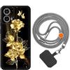 vingarshern Cover Motorola Moto G34 5G Custodia in Silicone Sottile, Cover Antiurto Con Motivo, Case Silicone Con Catena/Cordino per Cellulare,Foto05