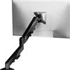 FLEXISPOT Supporto Monitor 17-32, Braccio a Gas Regolabile in Altezza e Orientabile, per 1 Monitor, Compatibile VESA 75x75/100x100, Fissaggio con Morsetto o Foro Passacavo
