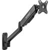 SENSE7 HANG WALL ARM, Supporto Monitor 17-32, Braccio Monitor VESA 75x75 e 100x100, Regolazione Altezza, Inclinazione e Rotazione, Gestione Cavi, Estensione Massima 551 mm, Montaggio a Parete, 9 kg