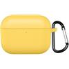 GIOPUEY Cover Compatibile con Airpods Pro 3 2025, Cilicone Custodia, Ultrasottile Case Cover, Antiurto, Resistente ai Graffi - Giallo
