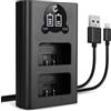 CELLONIC Caricatore Doppio EN-EL25 Smart e Veloce compatibile con Caricabatterie Dual MH-32 di Ricarica